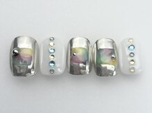 アイネイルズ 池袋店(I-nails)/カラフルミラーストーン