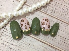 ヒョウ柄 ゴールドプラン￥6,900
