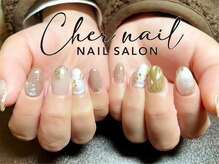 シェル ネイル(Cher nail)/ミラー、フラワー【Cher nail】
