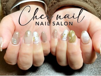 シェル ネイル(Cher nail)/ミラー、フラワー【Cher nail】