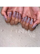 ジゼルネイル(Gisele Nail)/パープルフラッシュアシメ