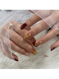 チェックネイル