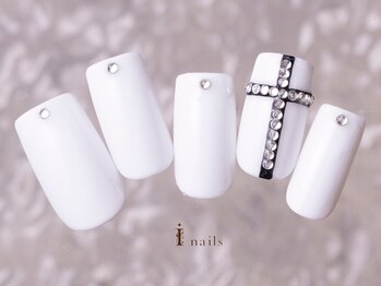 アイネイルズ 町田店(I nails)/シンプルストーンクロス7980円