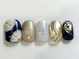 和柄ネイビーミラー¥7550