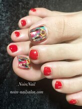 ノワール ネイルアンドスクール(Noire)/★秋色フットネイル★