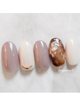 たゆ ネイル(たゆnail)/秋のべっ甲ネイル♪