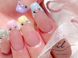 パステルフレンチネイル