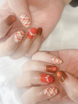 エクラ(eclat)/秋の定額デザインネイル☆