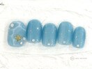 キラキラ海ネイル¥6800
