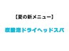 【夏限定】炭酸泡ドライヘッドスパ　ご褒美コース90分
