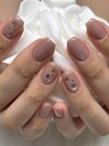 ワンカラー ハート埋め込み