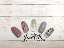 ジュアール(JuAR)/レオパード柄ネイル