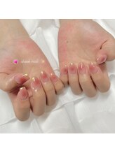 バベル 京橋店(Babel)/チークミラーネイル¥8000＋追加