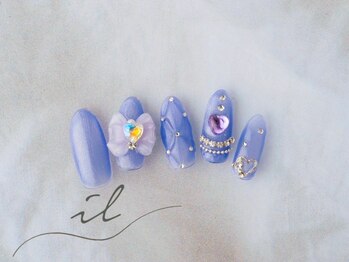 イル 神戸店/キルティングネイル×パーツ