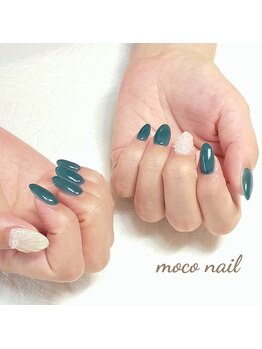 モコネイル(moco nail)/☆ワンカラー2本アート☆