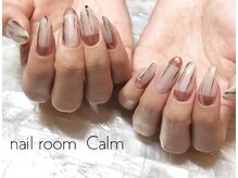 ネイルルーム カーム(nail room Calm)/ミラーフレンチ★