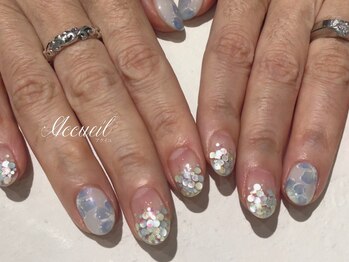 アクイユ 銀座店(ACCUEIL)/ふんわりフラワーネイル
