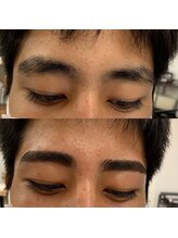 メンズビューティーカフェザパーム 大阪梅田(MEN'S BEAUTY CAFE×THE PERM)/パーマに合うメンズ眉毛Wax