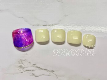 ミオリィ(meoli)/ワンカラー＋ラメライン