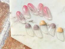 ネイルサロン アージュ(Nail Salon A jyu)/ピンクネイル/秋色フレンチ