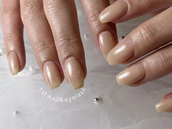 ファーストネイルアンドアイラッシュ 札幌駅前店(1stNAIL&eyelash)の写真/【モニター.限定】ワンカラーラメグラ¥3000/実力派Jr.ネイリスト在籍◎マグネットも♪【パラジェル変更可】