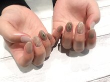 アース コアフュールボーテ 新潟中野山店 (EARTH Coiffure beaute')/グレージュニュアンス　￥5500