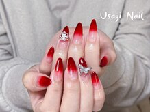ウサギネイル 新大久保店(usagi nail)/マグネットフレンチ秋可愛い