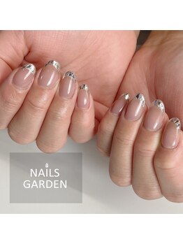 ネイルズガーデン(NAILS GARDEN)/ガラスフレンチ