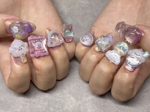 アリュール アンド エテルノ 宇都宮本店(Allure & ETERNO)/ボンボンドロップシールネイル