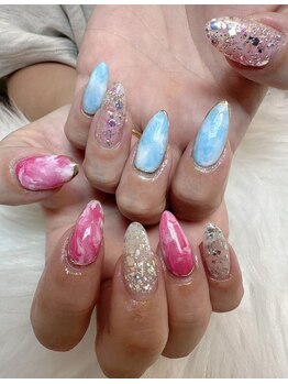 アスネイル(As Nail)/ダイタイ×キラキラ夏ネイル♪