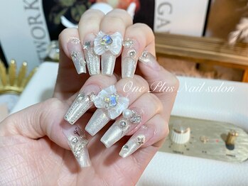 ワン プラス(ONE PLUS)/秋葉原ネイル　リボン　スカルプ