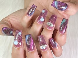 ★カラフルマグネットネイル★