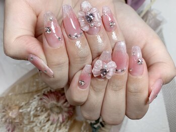 ヴィープラス(Vi+)/チップ長さ出しピンクネイル