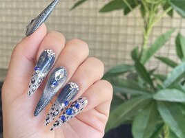 ★マグネット×ヒョウ柄ネイル★
