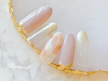 ボネール(nail ＆ eyelash Bounail)/メタリック ニュアンス タイダイ