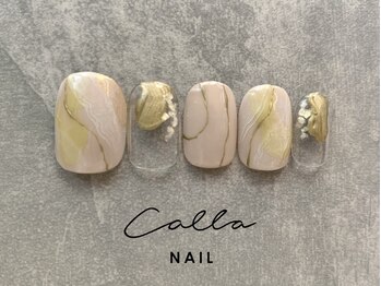 カラネイル 南森町店(calla nail)/水彩アート