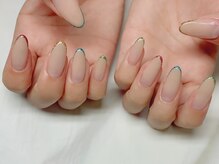ネイルアンドアイラッシュサロン エスポアール(nail&eyelash salon espoir)/フレンチ　スキニーフレンチ　