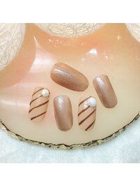 定額¥5500 チョコネイル