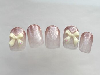 アイネイルズ 恵比寿店(I nails)/ラメリボングラデ10480円