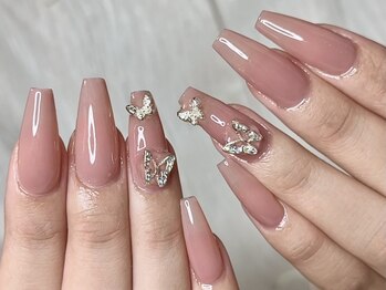 ウサギネイル 新大久保店(usagi nail)/ピンクネイル