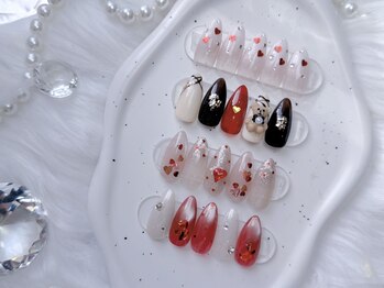 エンジェルガーデンネイル 池袋店(Angelgarden nail)の写真/アートやパーツの種類の多さが魅力☆お好きなデザインを両手に一本ずつ丁寧に施術してくれる信頼サロン…☆