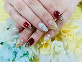 【豊田】秋のボルドーネイル