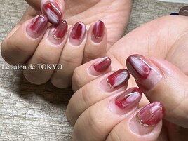 上品な秋色☆ボルドーネイル☆