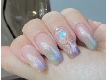 マジョルネ(Ma journee)/夏　透け感ネイル