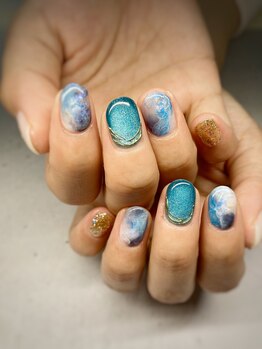 BLUE 奥行きニュアンス Kanae