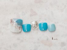 アイネイルズ 横浜EAST店(I-nails)/ターコイズデザインフット