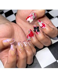 チェッカーズガーリーネイル