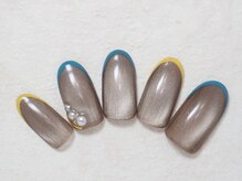シックネイル(CHIC nail)/水光マグネットスキニーフレンチ