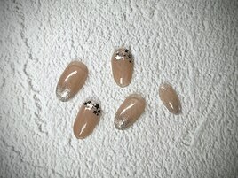 キラキラ星ネイル