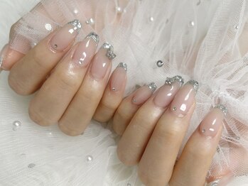 ルルネイル(Rurunail)/ガラスフレンチ